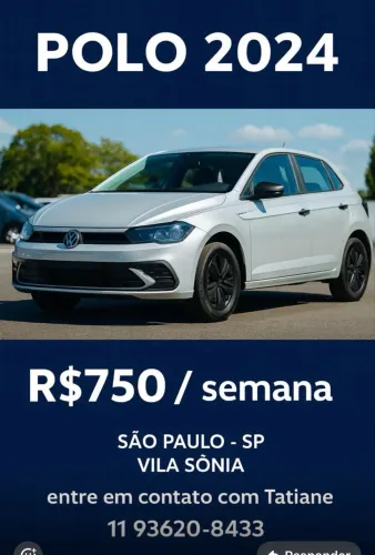 Alugo Polo 2023/2024 - Uber-X Comfort R$ 750,00