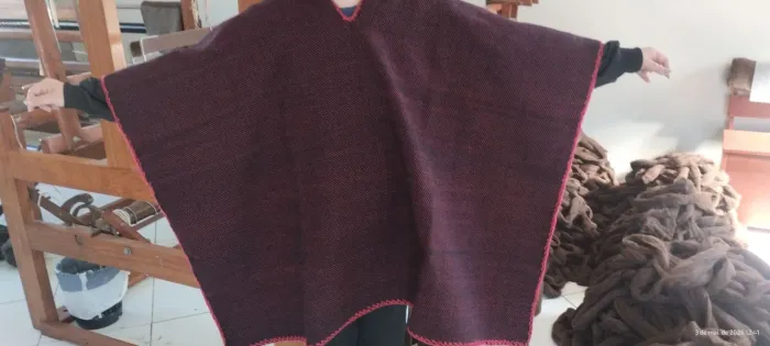 Poncho sem gola