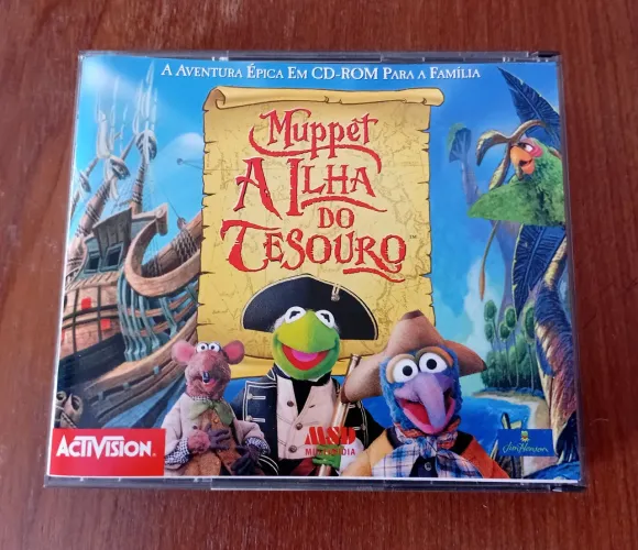 Jogo PC Muppet A Ilha Do Tesouro Anos 90 Antigo Completo Raro<br><br>