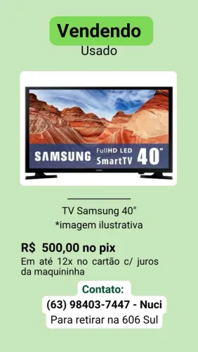 Vende usado - TV Samsung de 40 polegadas