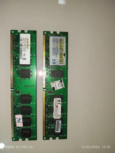 Memória ram DDR 2 667 MHz kit 2x2 de ram