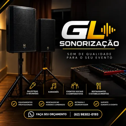 Som, iluminação, Palco e Painel de LED Eventos