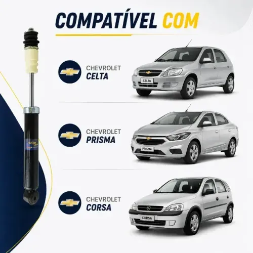 Amortecedor Traseiro Gas Corsa Celta Prisma Perfect AMD47061