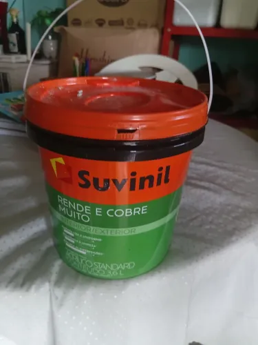 Tinta a base de agua 3.6L e tinta pva branca 3.6L