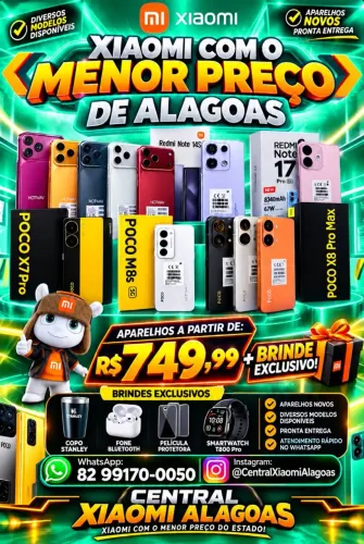 Xiaomi Poco X8 Pro Max 5G, Hotwav A18 Pro Max, poco X7 Pro 5G e Diversos Modelos