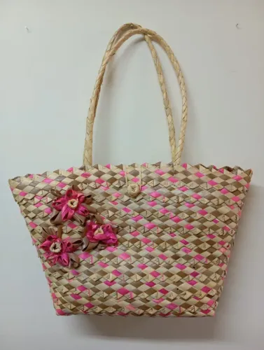 SACOLA/BOLSA DE PALHA PARA PRAIA GRANDE
