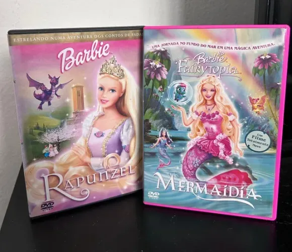 Dvds da Barbie - Originais (Rapunzel e Mermaidia)