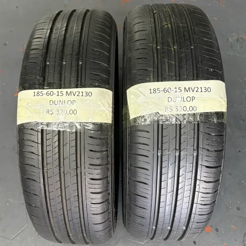 2 PNEUS 185 60 15 DUNLOP ENASAVE SEMINOVOS