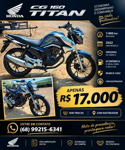 Vendo essa moto Titan quase nova !