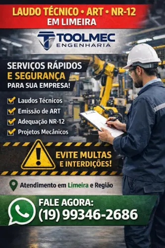 ENGENHEIRO MECANICO - LAUDO TÉCNICO E ART's, ORÇAMENTO NA HORA