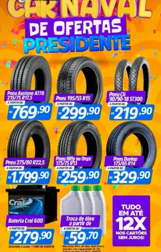 Pneu bateria de ótima qualidade e com garantia!!