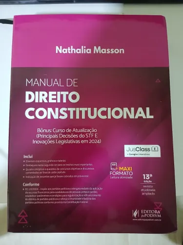 Manual de Direito Constitucional - Nathalia Masson - Editora Juspodivm