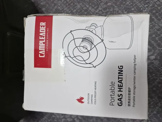 Aquecedor a gas mini portatil para barracas e motorhomes.
