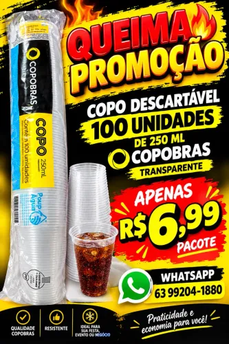 Copo transparente 250 ml