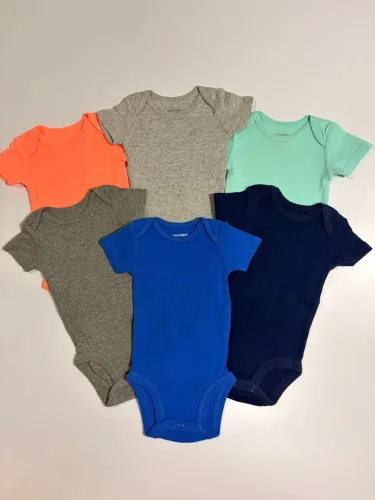 Kit 6 Bodys Carters RN menino