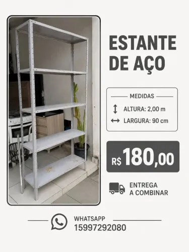 Prateleira de aço