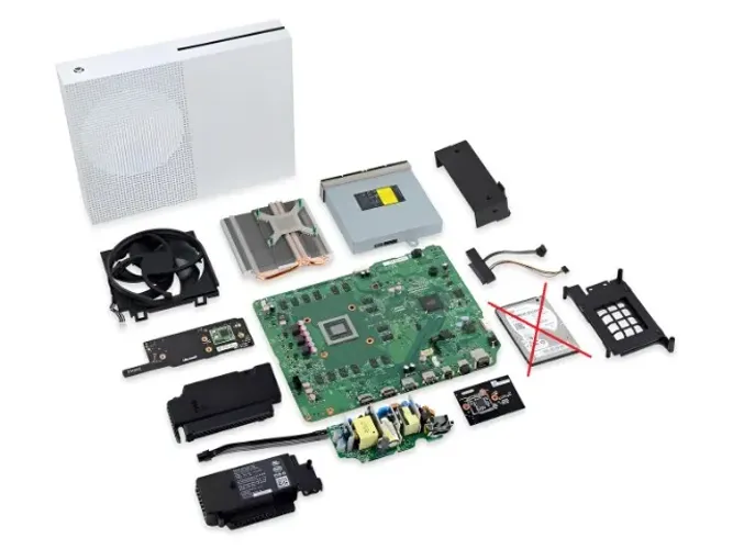 XBOX ONE S Modelo 1681 - SUCATA - DEFEITO - SEM GARANTIA OU DEVOLUÇÃO.