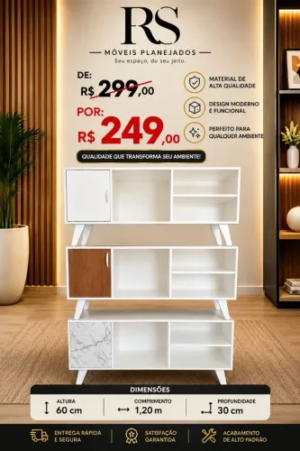 Rack para Tvs 100% MDF , Entrega Grátis