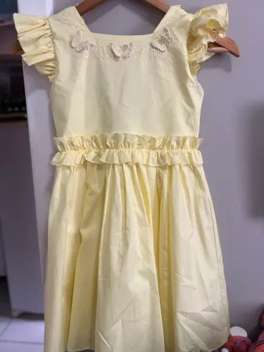 Vestido amarelo manteiga (infantil)