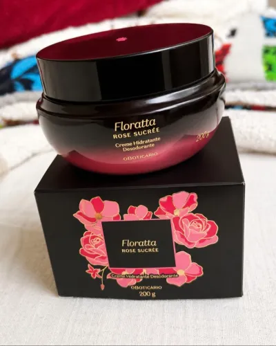 creme hidratante da oboticário floratta rose sucrée novo