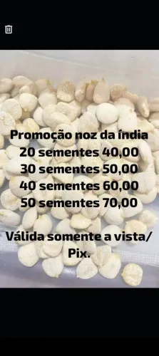 Noz da índia promoção