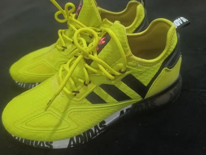 Tenis Adidas zx 2k boost verde Green limão corrida