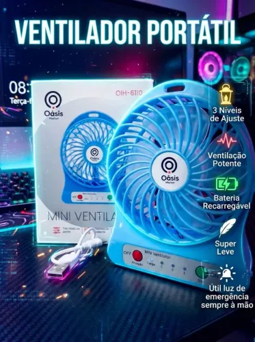 Mini Ventilador Portátil