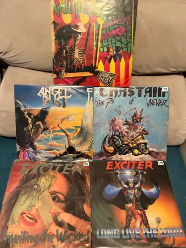 Lote Lps Vinil Metal Exciter Chastain Angel Dust