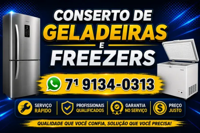 Conserto de geladeira e Freezer