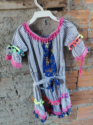 Vestido menina junino