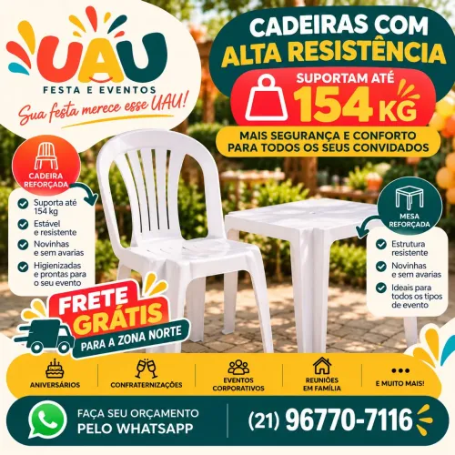 Aluguel de Mesas e Cadeiras para Festas e Eventos