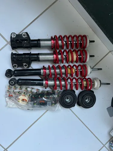 Kit Suspensão de Rosca Slim com Molas Esportivas - Linha Fiat