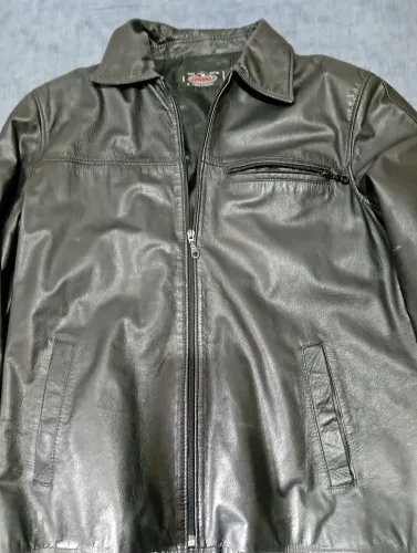 Jaqueta de couro masculina Javali