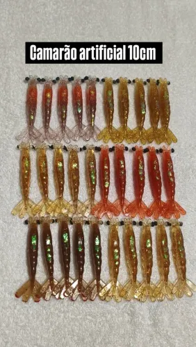 Camarão artificial 10cm 