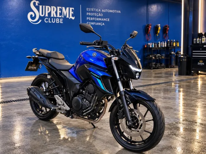 Fazer 250 azul pouco rodada