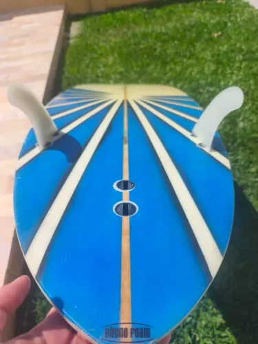 Prancha de Surf Waterglass 8' Completa com Quilhas - Ótimo Estado