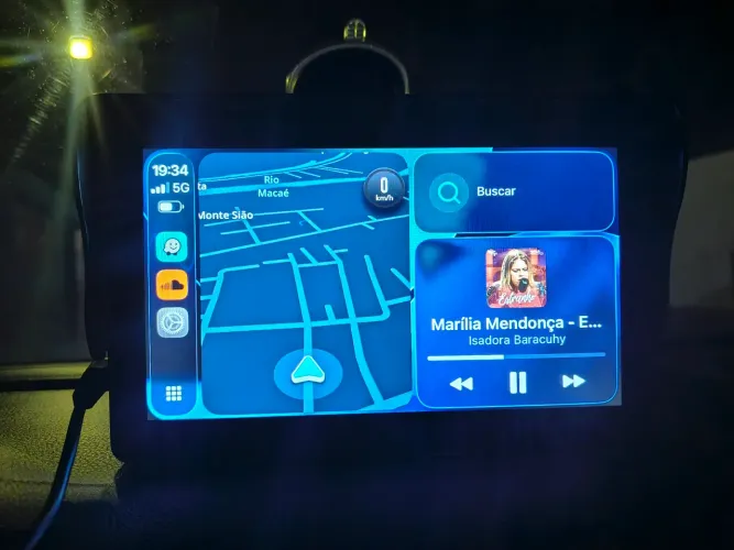 MULTIMIDIA universal APPLE/ANDROID CAR PLAY SEM FIO