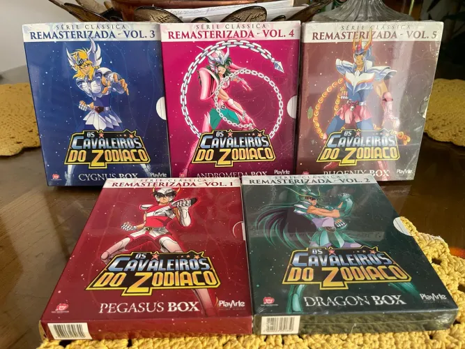 Coleção Os Cavaleiros Do Zodíaco - Remasterizada (Blu-ray PlayArte) - Vol.1 ao 5