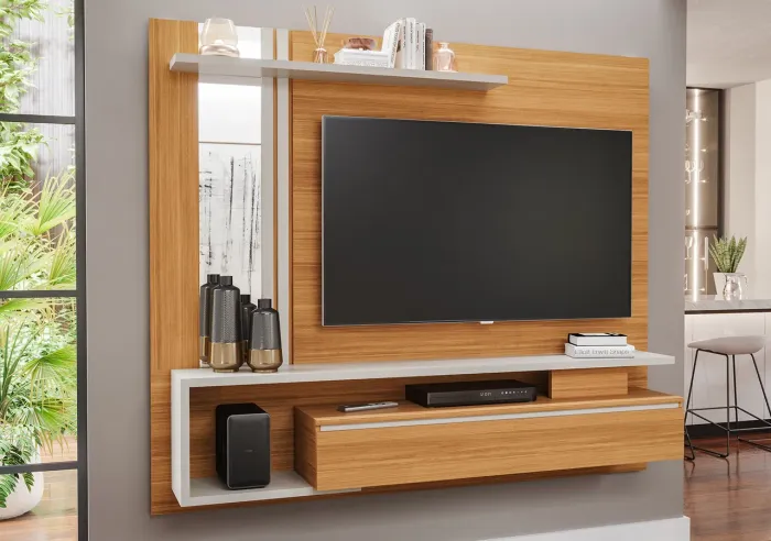 Painel Treviso Permobili 100% MDF, para TVs até 55 Polegadas - Entrega Imediata;