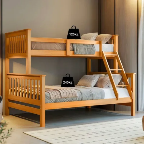 Cama Beliche Casal em baixo Solteiro em cima