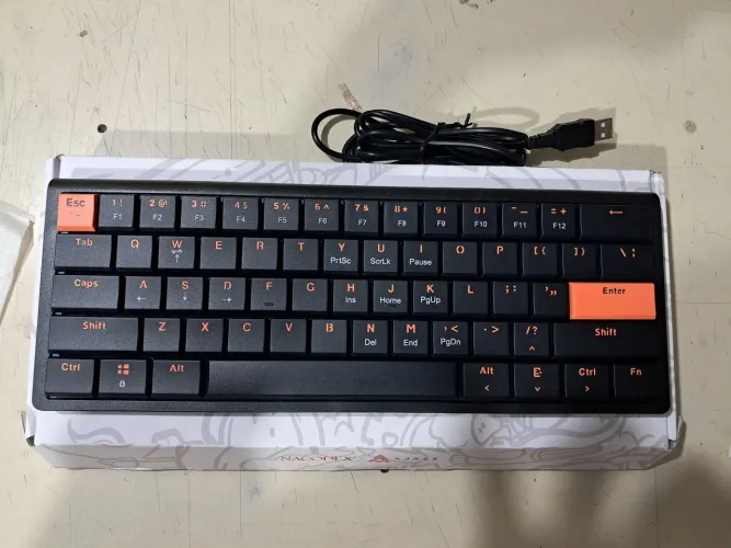 Teclado mecânico gamer ajazz nkl61