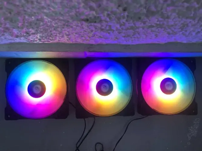 Kit com 3 Fans RGB 120mm Terabyte Kurama - Semi Novas