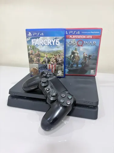 Ps4 slim 1tb - 12x 122 cartão 