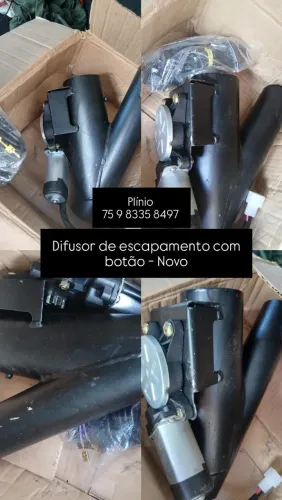 Difusor de escapamento com botão - Novo - 2 POLEGADAS