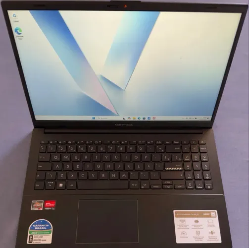 NOTEBOOK ASUS VIVOBOOK GO 15 AMD RYZEN 5 512GB SSD 8GB RAM WINDOWS 11 PRETO