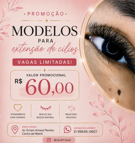 Lash Designer - Promoção de Extensão de Cílios | CENTRO, NITEROI