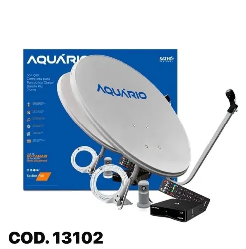Kit Antena Parabólica Receptor Digital Lnb