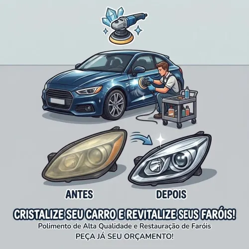 Polimento Cristalizado e Recuperação de Farois