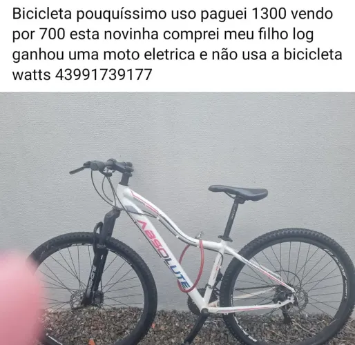 Bicicleta aro 29 por 700 pouco uso 