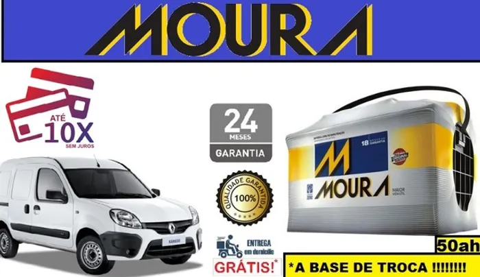 Bateria Moura Kangoo (2000 a 2018)50Ah 12v